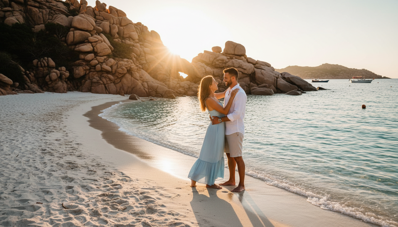 Proposal at a Sardinian cove