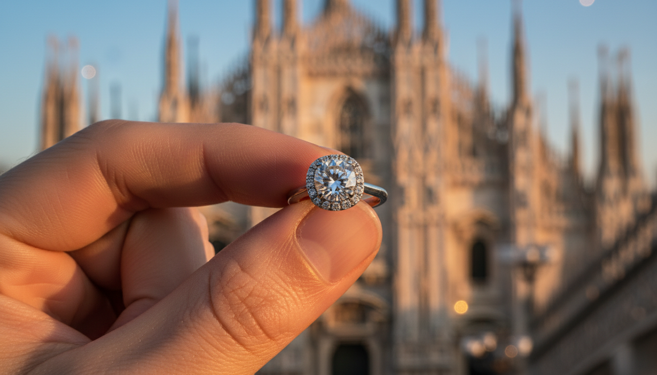 Engagement ring in Milan