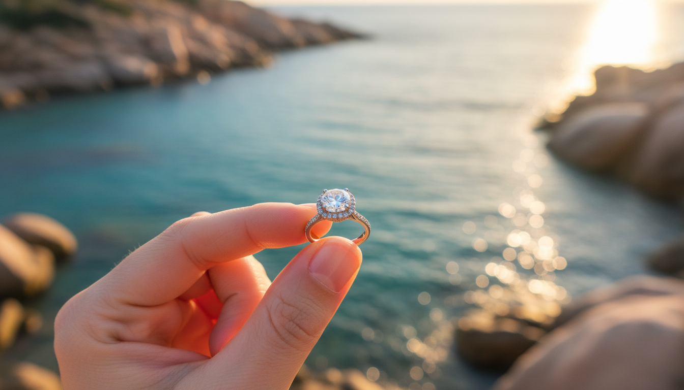 Engagement ring in Sardinia